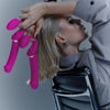 Vibrating Multi Orgasm Bendable Strap-On - New version - Fuschia